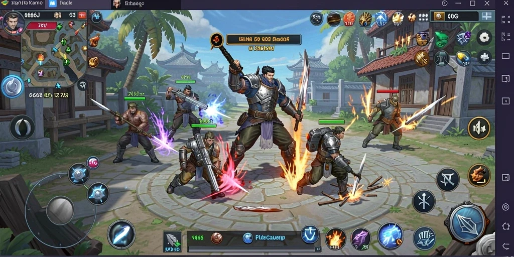 Tampilan gameplay seru dan menegangkan di 666J.