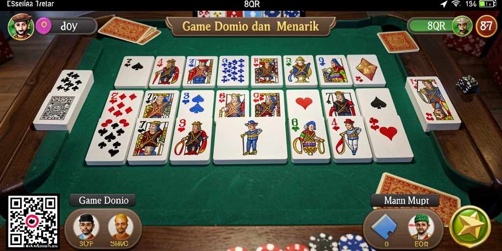 Gameplay menarik domino di 8QR dengan grafis yang memukau.