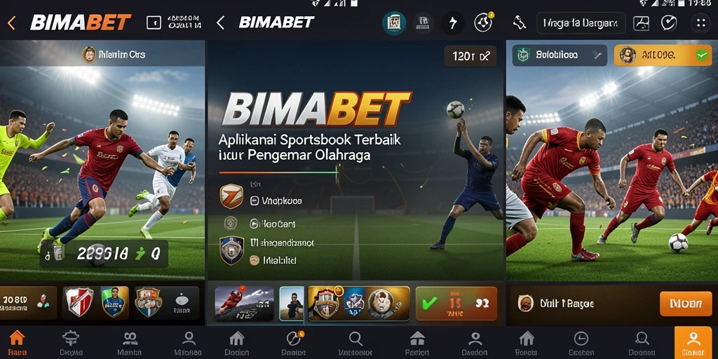 Tampilan antarmuka BIMABET yang menarik dalam taruhan olahraga.