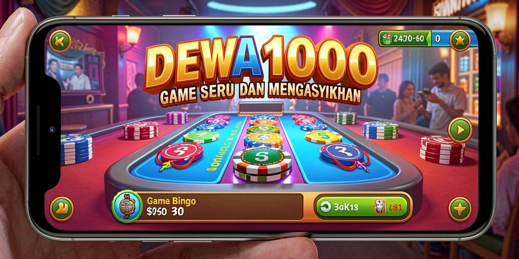 Tampilan gameplay seru di DEWA1000 dengan aksi Bingo mendebarkan.