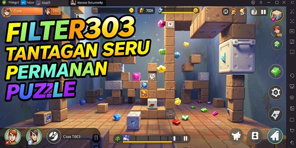 Tampilan gameplay FILTER303 yang menantang dan menarik.
