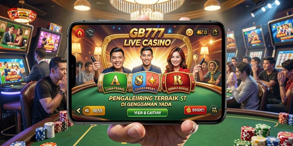 Tampilan gameplay Live Casino yang interaktif dan menghibur.
