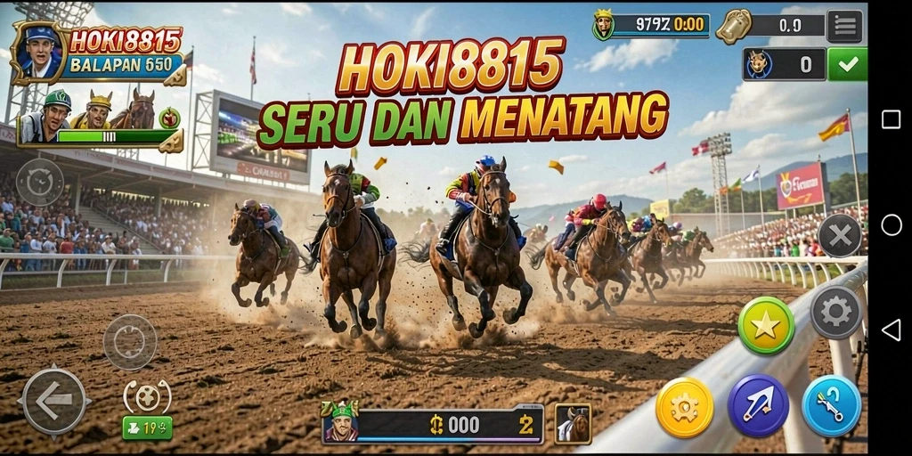 Tampilan menarik dari gameplay balapan HOKI8815 yang menyenangkan.