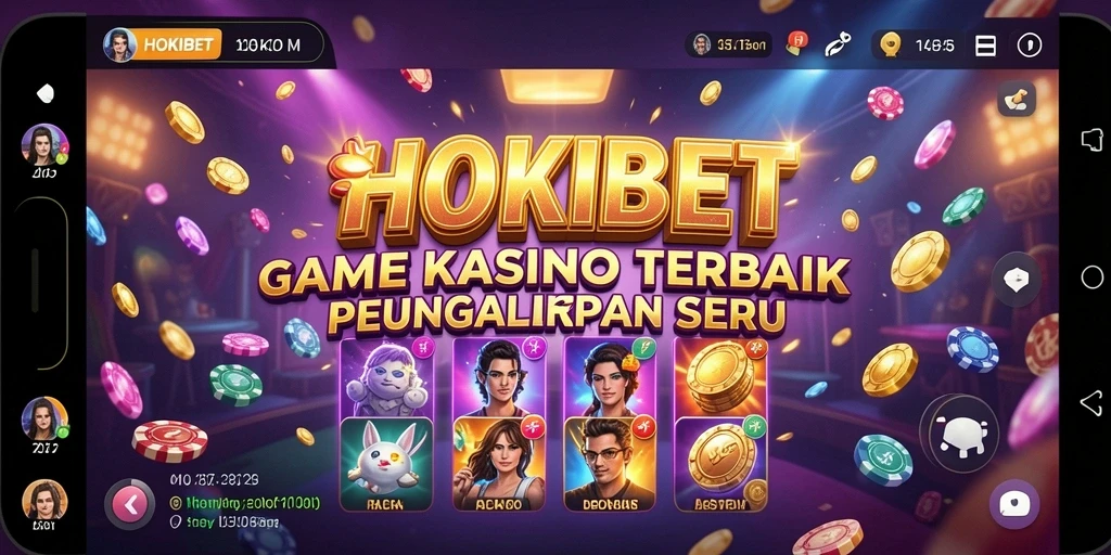 Screenshot HOKIBET menampilkan momen seru saat bermain Kasino.