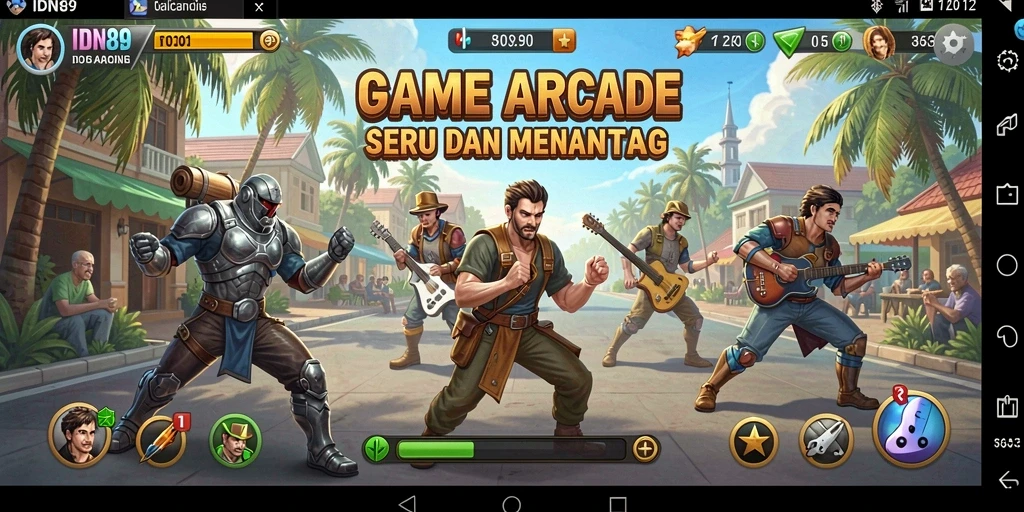 Tampilan gameplay seru dalam IDN89 dengan tantangan yang mendebarkan.
