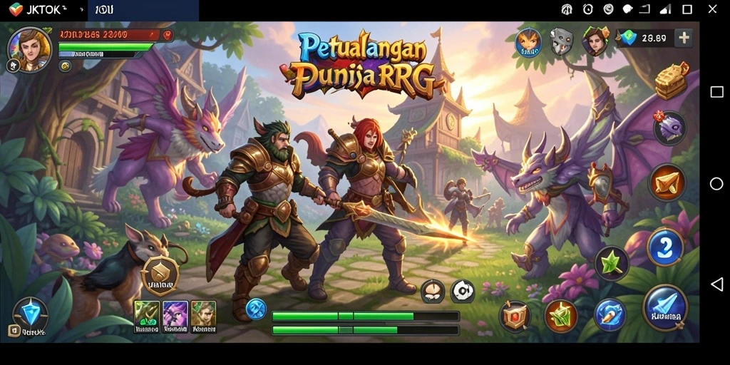 Tampilan gameplay RPG JKTOK yang menarik dan penuh aksi.