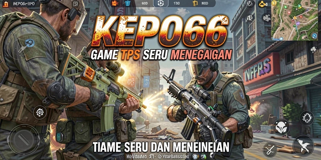Screenshot utama menunjukkan aksi mendebarkan dalam KEPO66.