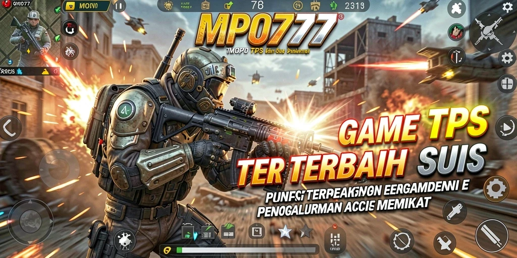 Screenshot MPO777 menunjukkan aksi menegangkan dalam gameplay TPS.