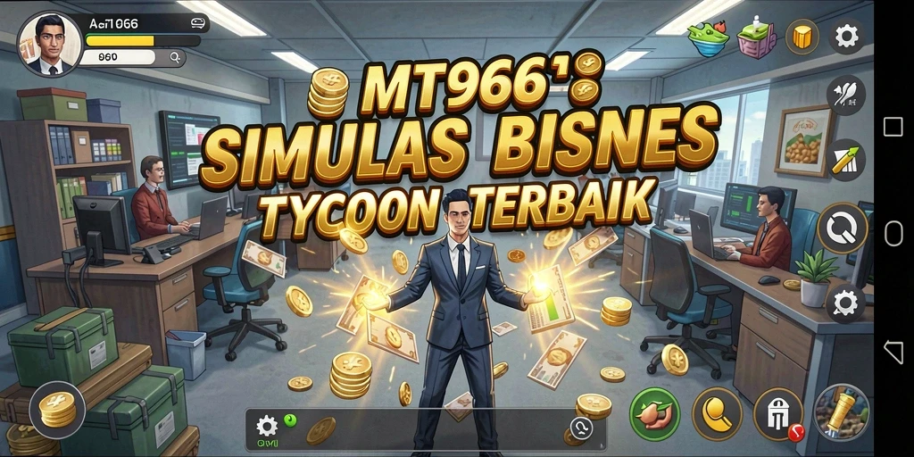 Tampilan gameplay MT966 menunjukkan strategi bisnis yang menarik.