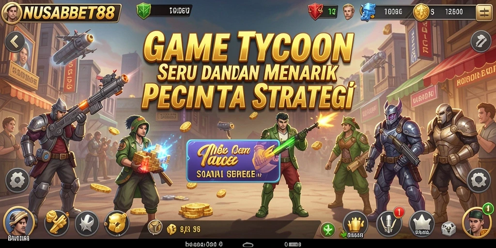 Tampilan gameplay menarik di NUSABET88, menunjukkan strategi Tycoon.