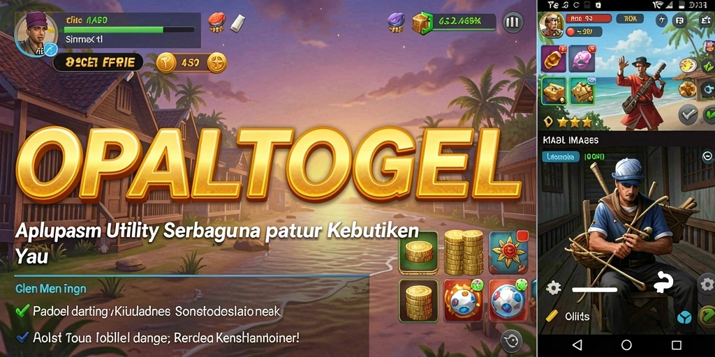 Tampilan antarmuka OPALTOGEL yang sederhana dan penggunaannya yang intuitif.