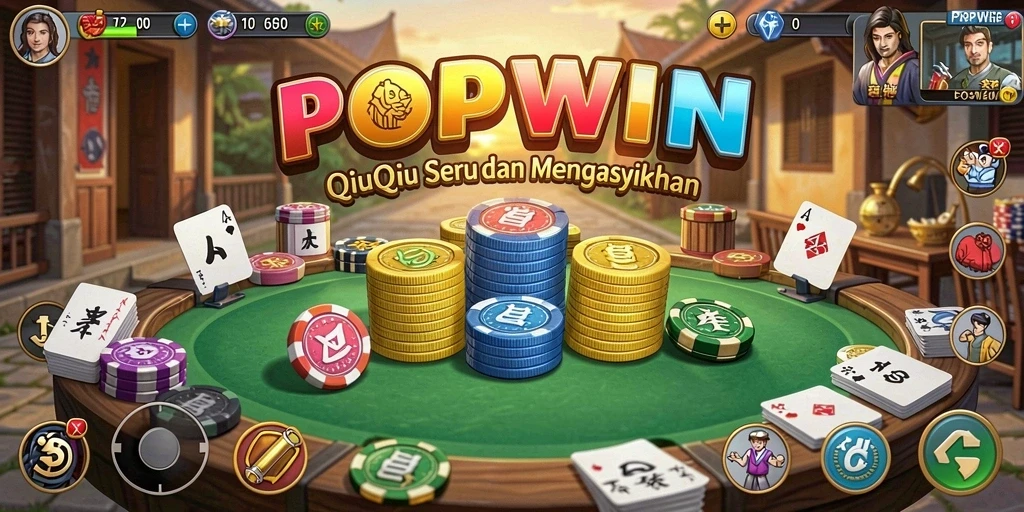 Tangkapan layar menampilkan gameplay intens dari QiuQiu.
