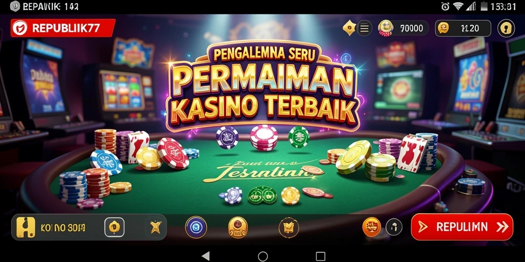 Gameplay seru di REPUBLIK77 yang menggugah semangat Kasino.