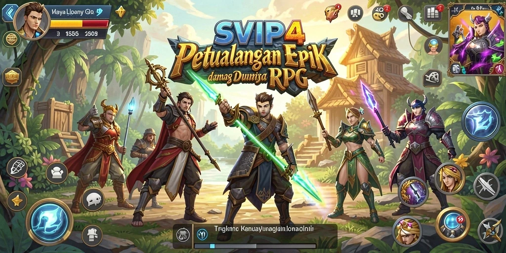 Gameplay menarik di dunia RPG SVIP4 dengan grafis menawan.