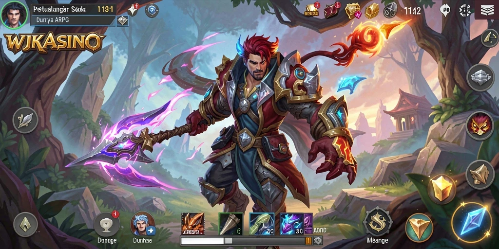 Tampilan gameplay seru dalam WJKASINO dengan karakter yang menarik.