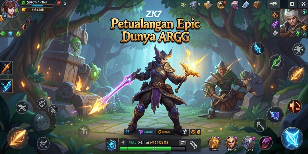Screenshot gameplay ZK7 menampilkan aksi seru dalam petualangan ARPG.